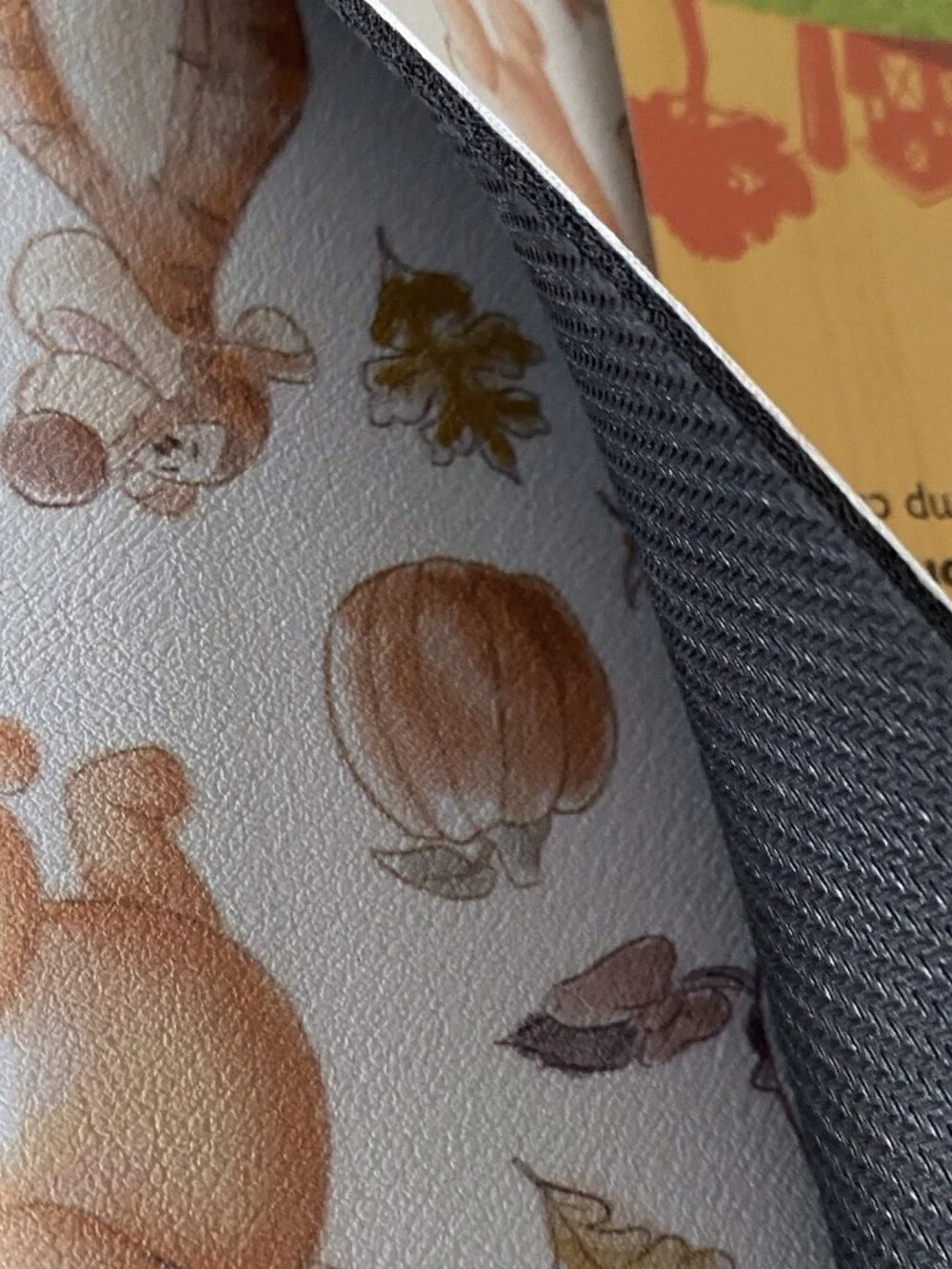 Disney Winnie The Pooh QUICK DRYING RUBBER Kitchen Dish Mat 18 X 24” Autumn Fall